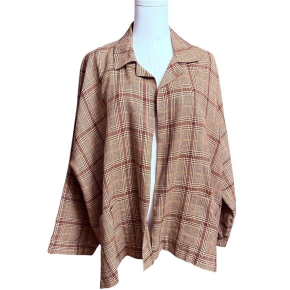 Eskandar For Saks Fifth Avenue Linen Jacket Made in England Size 1 Kimono Style - Picture 10 of 11